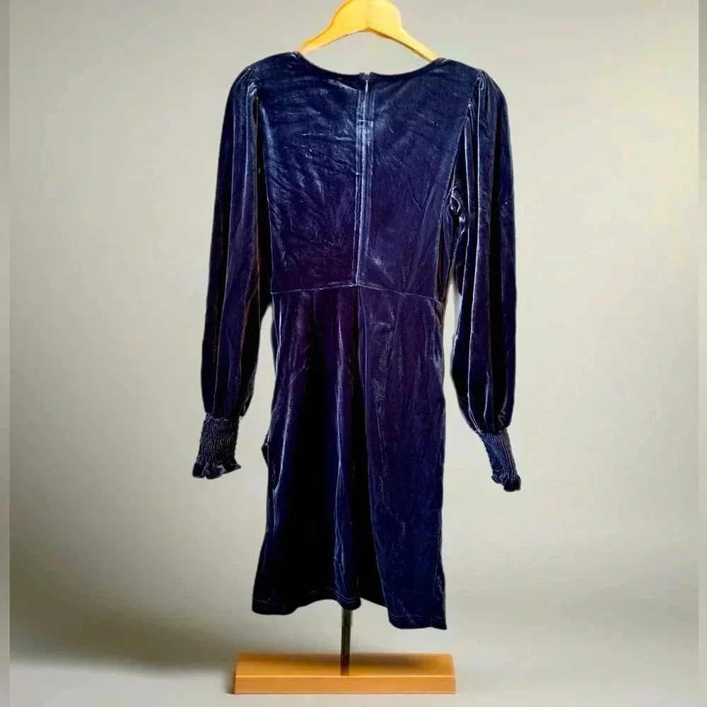 NWT Women’s Sexy Velvet Puff Long Sleeve BodyCon Dress